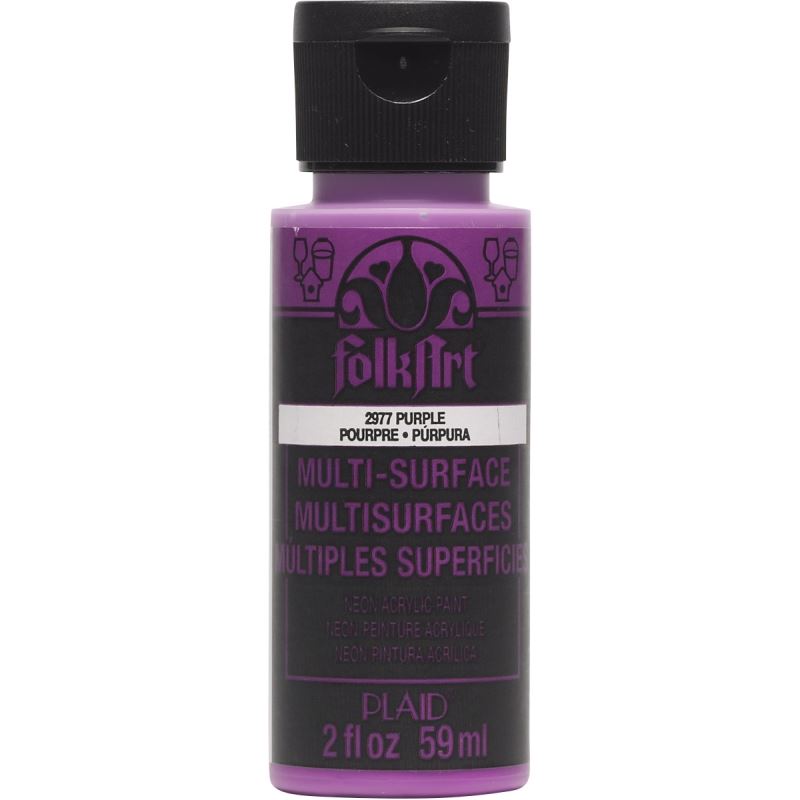 Neon Glow Purple Folkart Multi-Surface 2oz