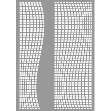 A4 Square Waves Mask Stencil