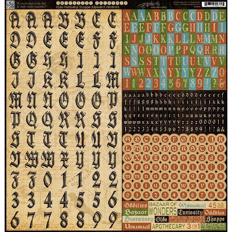 Alphabet Stickers Sold as Singles