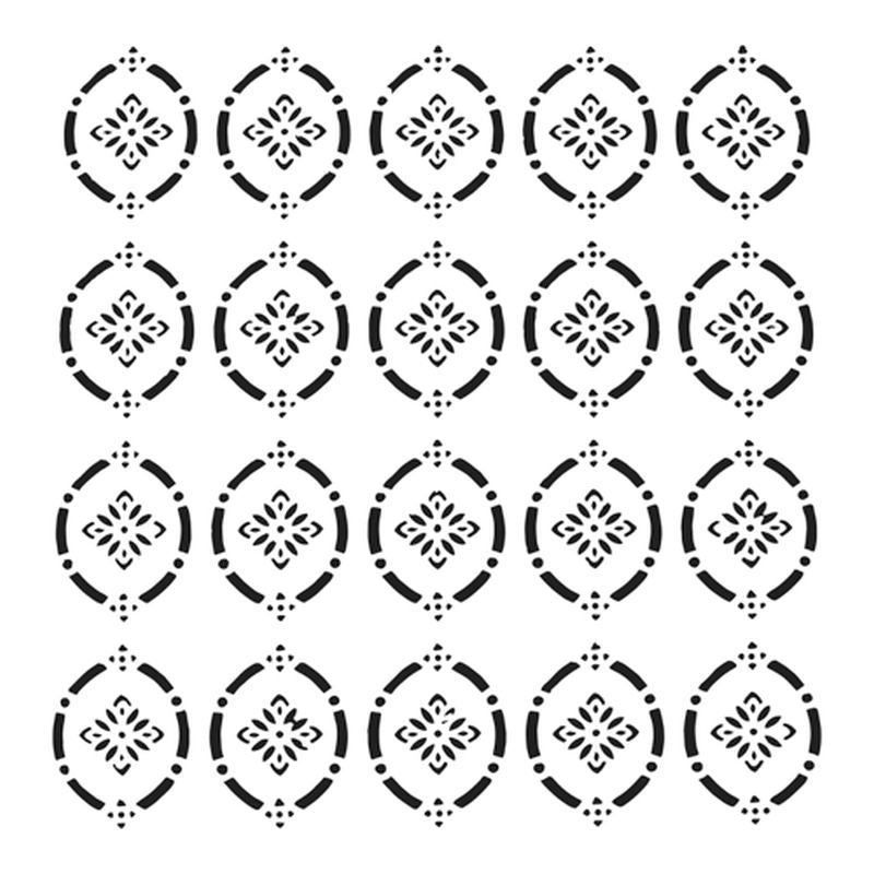 12x12 Stencil Pointelle