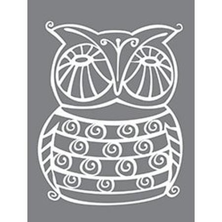 Owl Mixed Media stencil