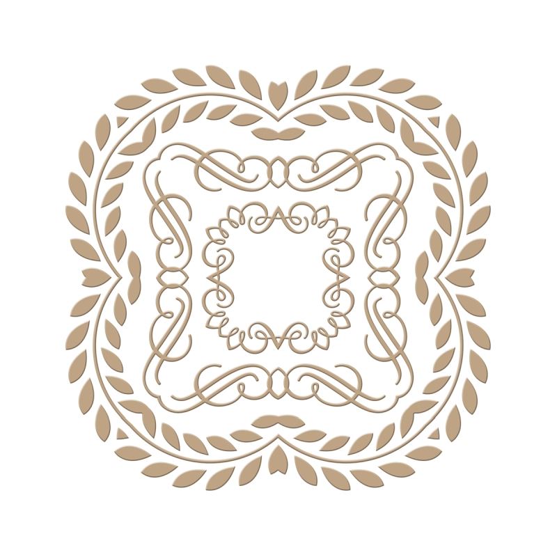 Elegant Square Glorious Glimmer Plate