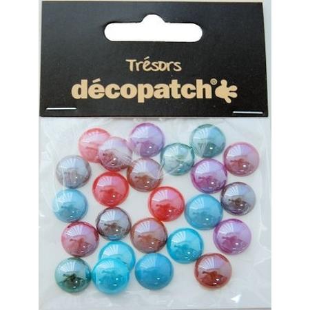 Pack of 24 gems, 1cm Pearl F
