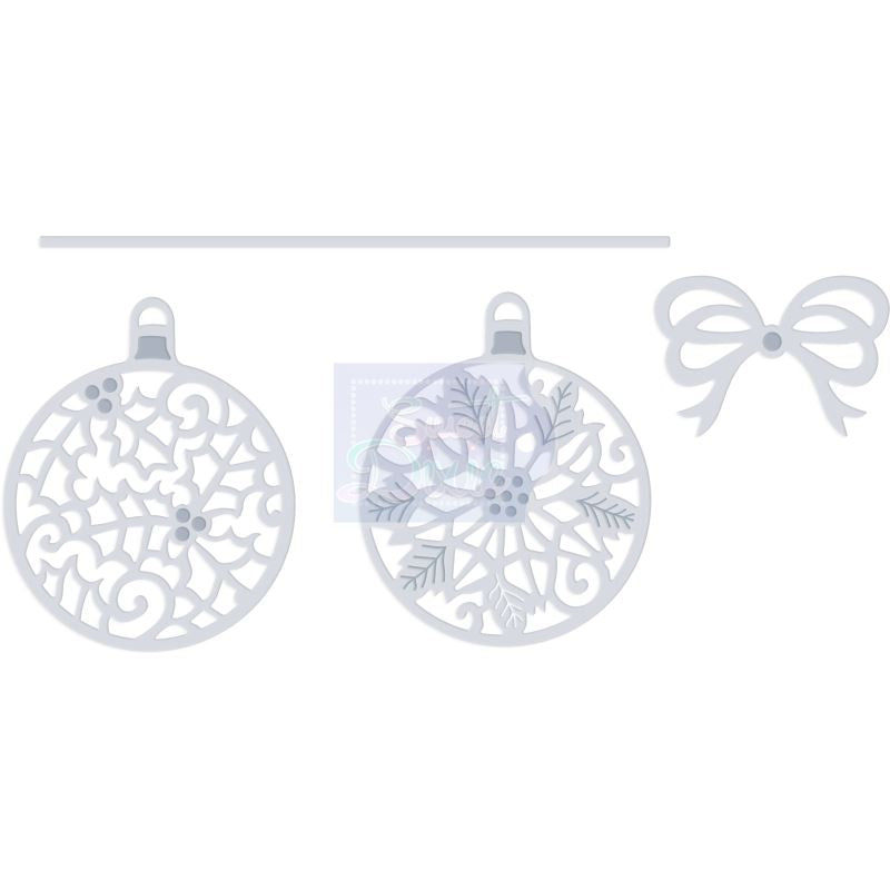 SD Holly & Poinsettia Baubles Sweet Dixie Cutting Die