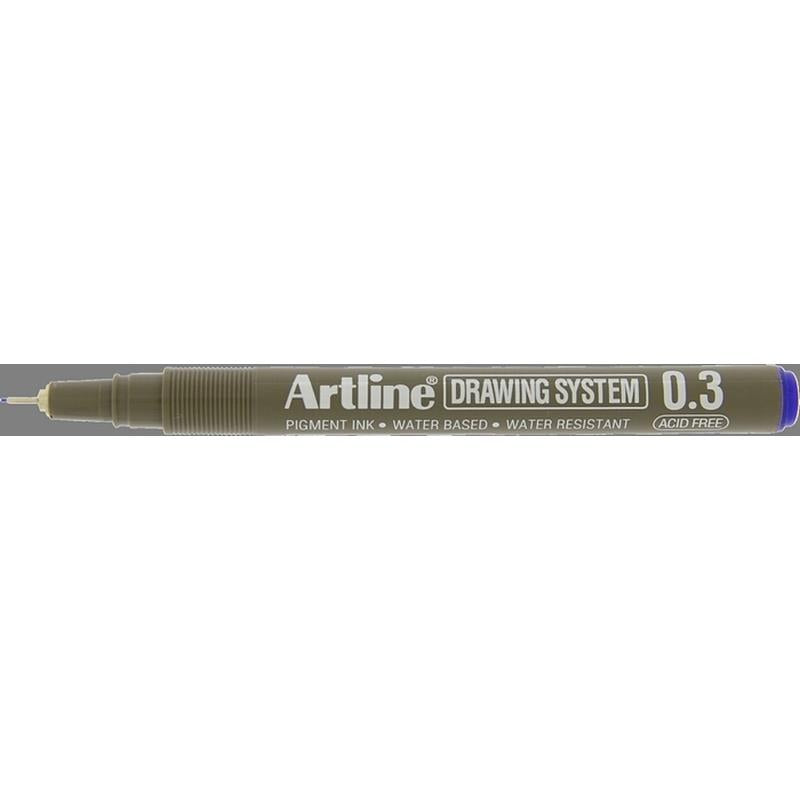 EK233 0.3 Drawing Pen Blue Sold in boxes of 12s