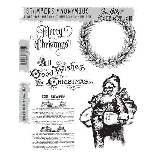Tim Holtz - Old Fashioned Christmas Cling Stamps