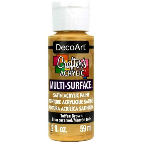 DecoArt Toffee Brown Crafters Multi-Surface 2oz