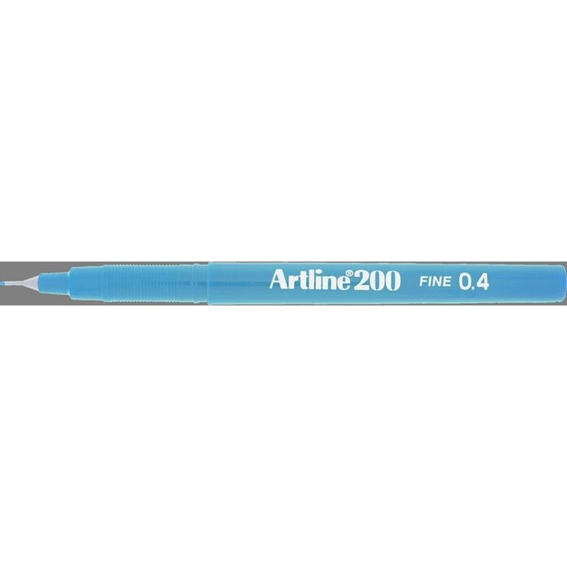 Artline EK200 Sky Blue 0.4 pen Sold in boxes of 12s