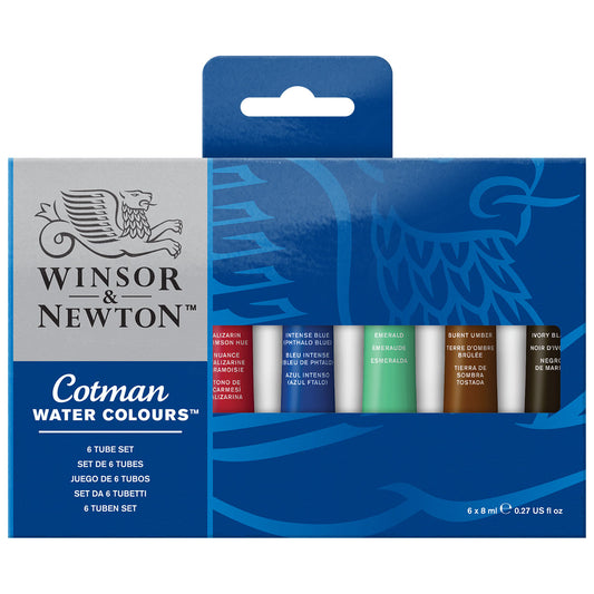 Winsor & Newton Cotman Watercolours 6 Tube Set