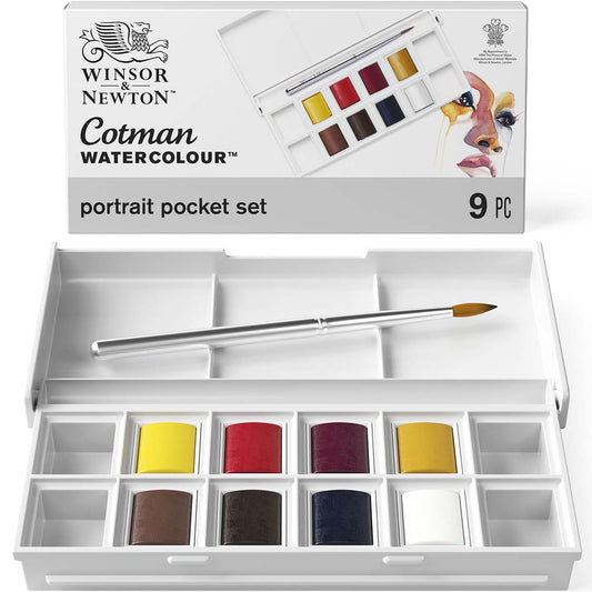 Winsor & Newton Cotman Watercolour Pocket Set - Portrait