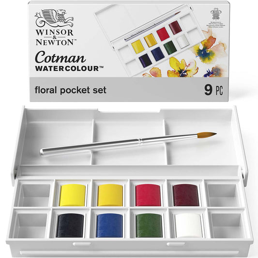 Winsor & Newton Cotman Watercolour Pocket Set - Floral