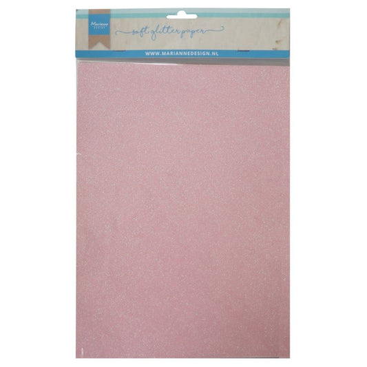 Soft Glitter paper - Light pink