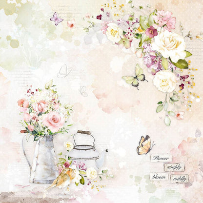 Ciao Bella Blooming 12inc x 12inc Paper Pad