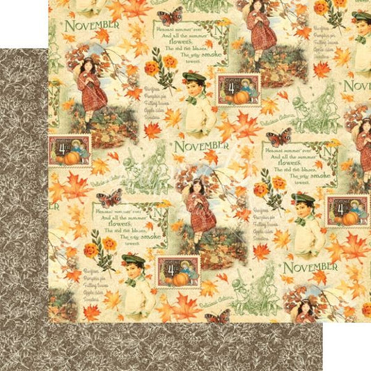 November Montage Sold in Packs of 10 Sheets