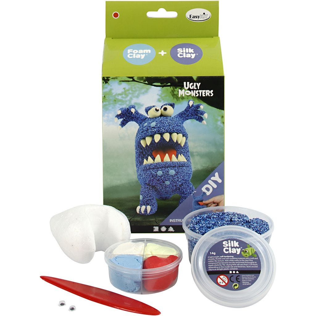 Foam and Silk Clay Kits Monsters