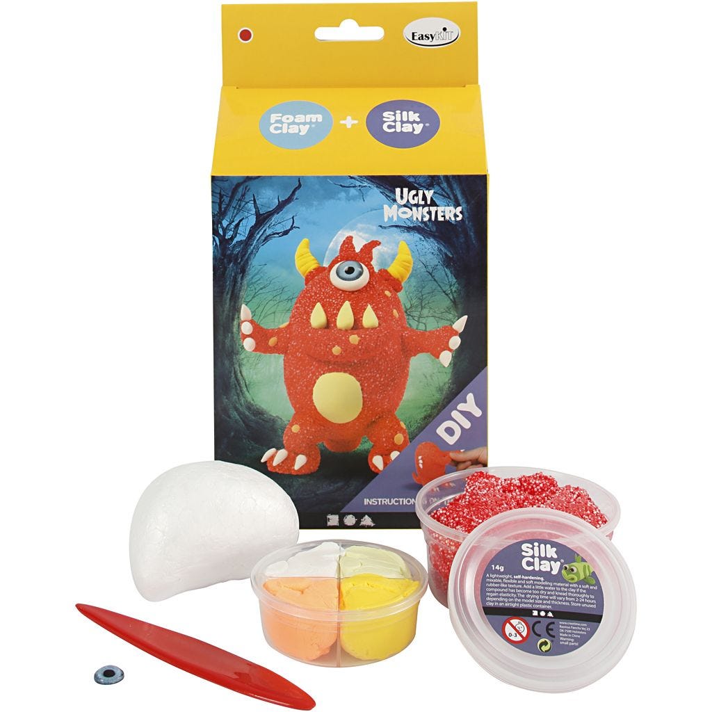 Foam and Silk Clay Kits Monsters