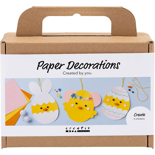 Mini Craft Kit Paper Decorations, card with decoration, 1 set