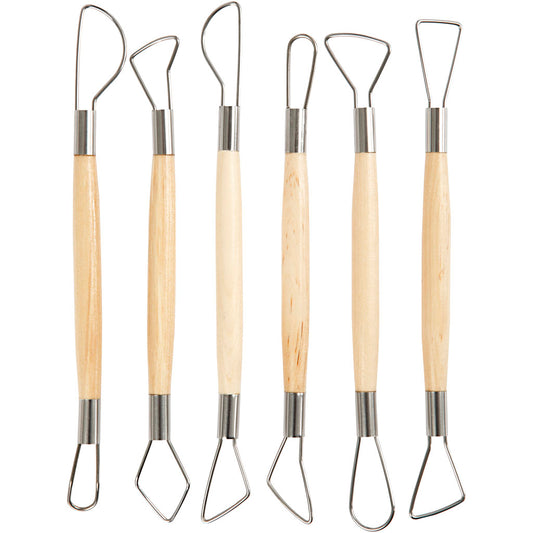 Clay Loop Tools - L: 20 cm, 6 pc/ 1 pack