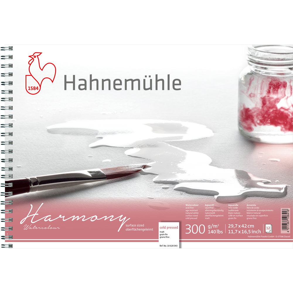 Hahnemuhle Harmony Watercolour Spiral Pads