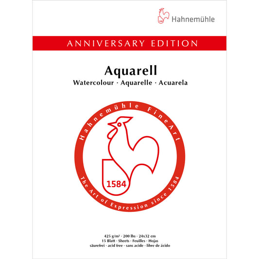 Hahnemuehle Anniversary Edition Watercolour Pad | 24 x 32cm (Cold Pressed)