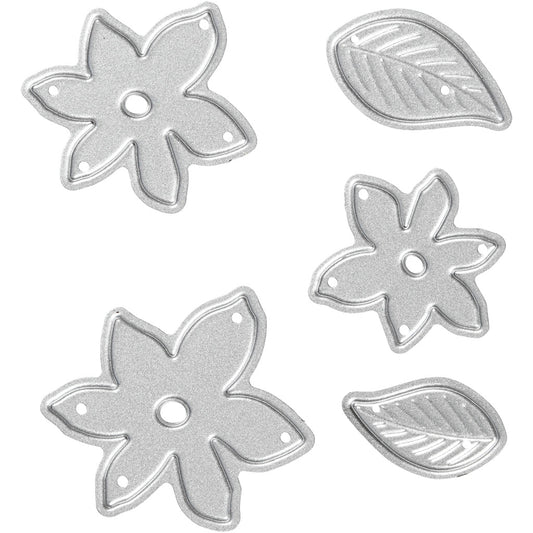 Die Cut and Embossing Folder, little plants, size 2-5x1,2-5 cm, 1 pc