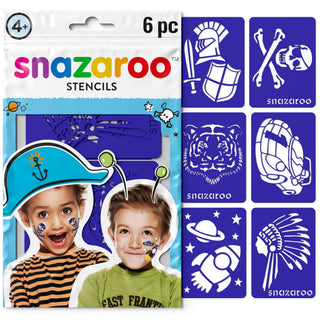 Snazaroo - 6 Stencils - Adventure