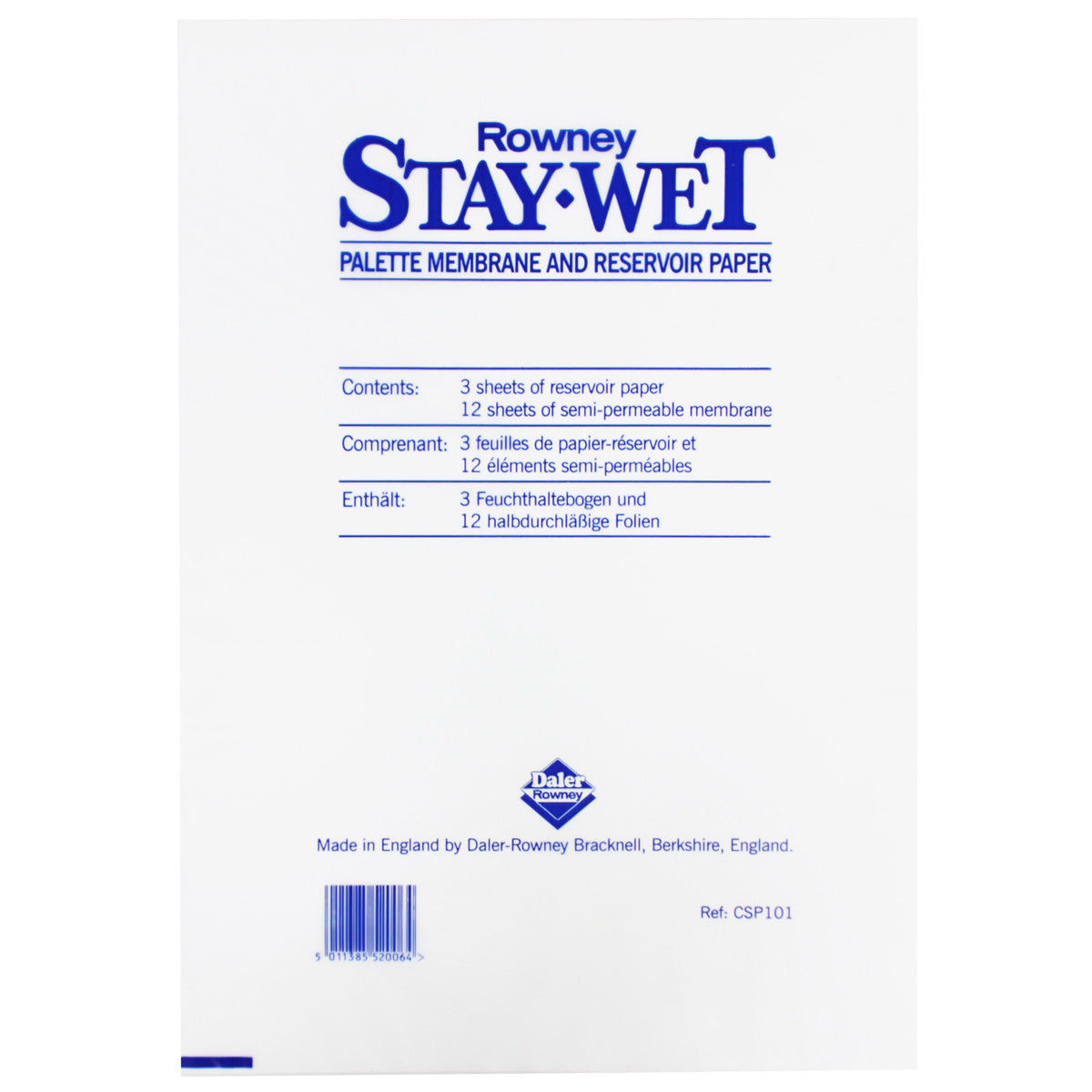 Daler-Rowney Staywet Palette Refill Large