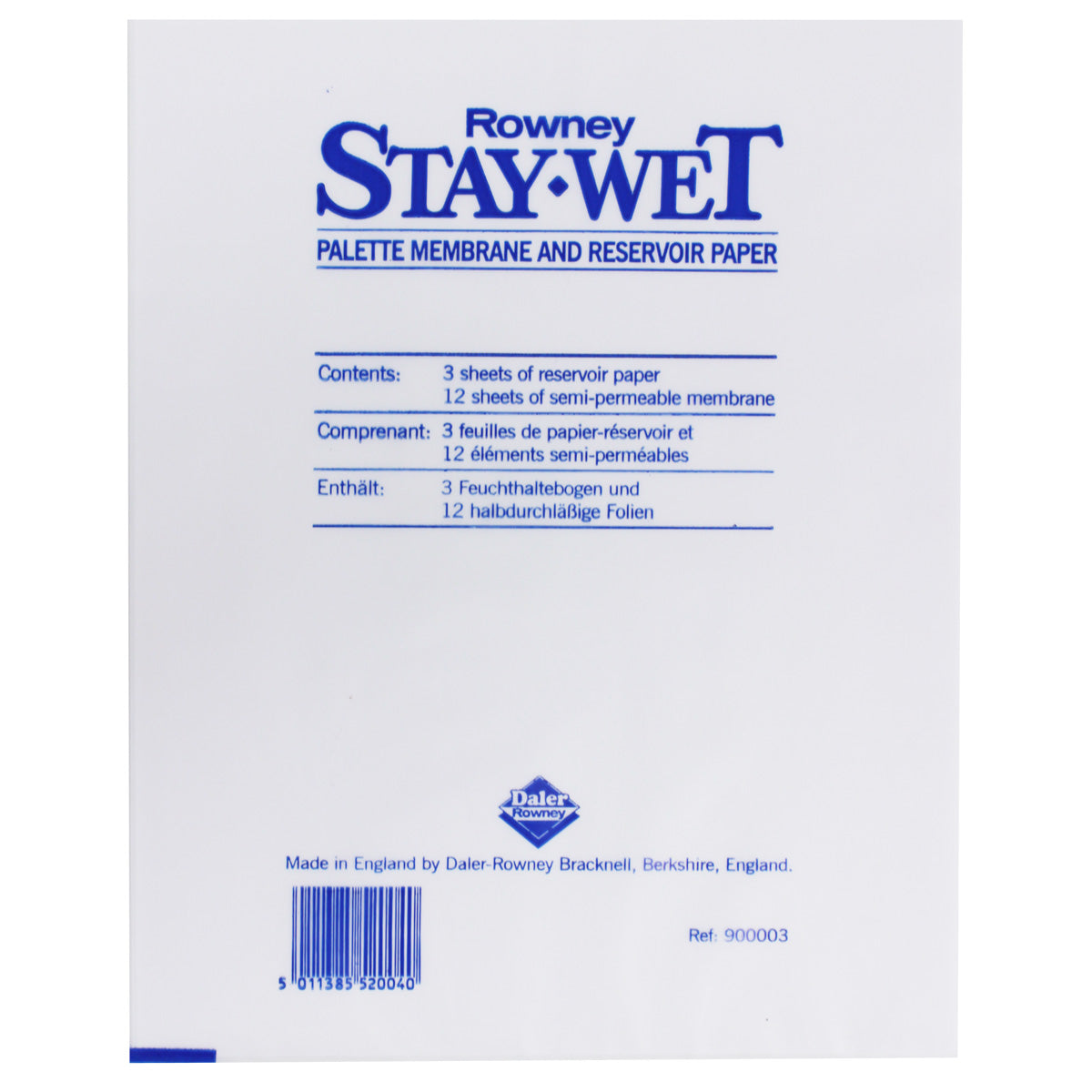 Daler-Rowney Staywet Palette Refill Large