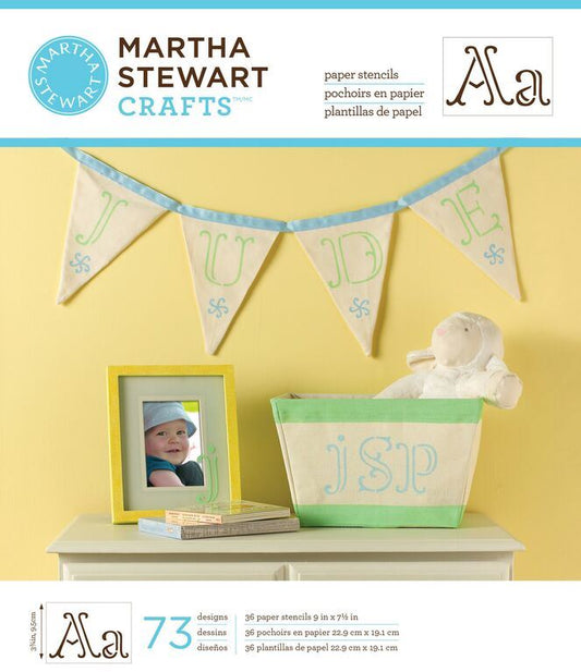 Martha Stewart Crafts Stencil - Ornate Alphabet