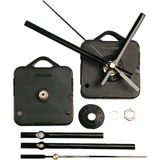 Clock parts and movements, plate max thickness 6 mm, black, 1 set