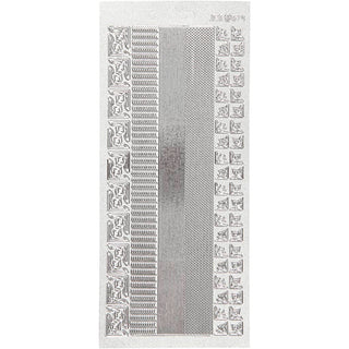 Creativ Self-Adhesive Foil Border Stickers – 10x23 cm, 1 Sheet