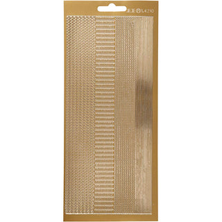 Creativ Self-Adhesive Foil Border Stickers – 10x23 cm, 1 Sheet