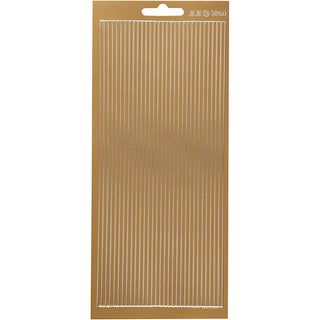Creativ Self-Adhesive Foil Border Stickers – 10x23 cm, 1 Sheet
