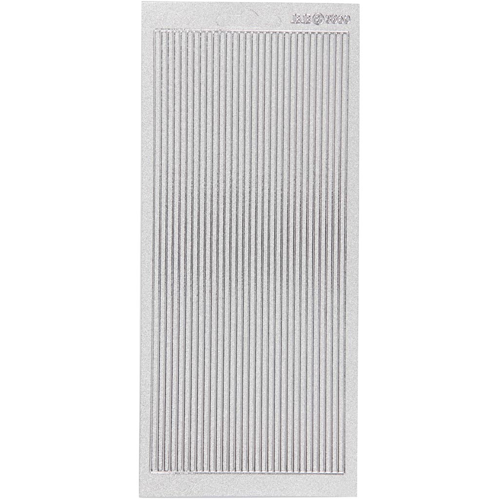 Creativ Self-Adhesive Foil Border Stickers – 10x23 cm, 1 Sheet