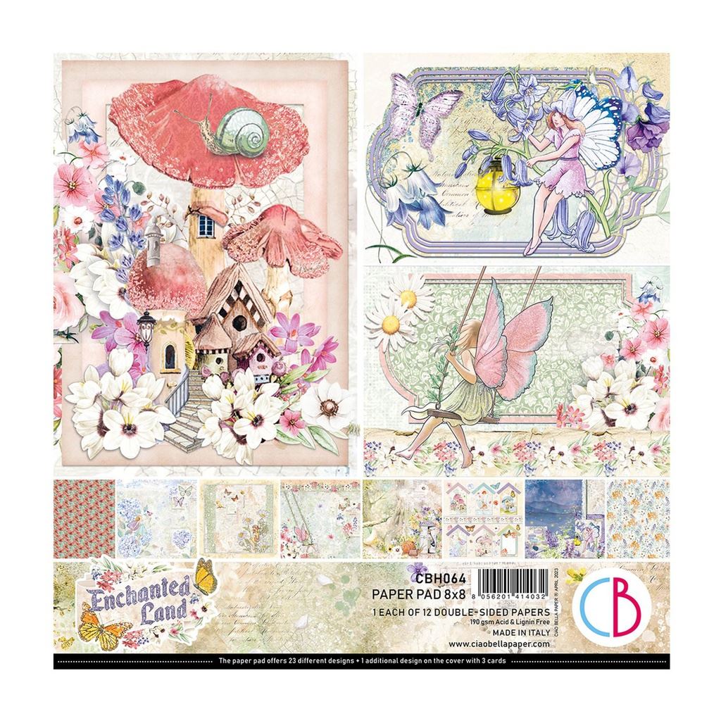 Ciao Bella Enchanted Land 8inc x 8inc Paper Pad