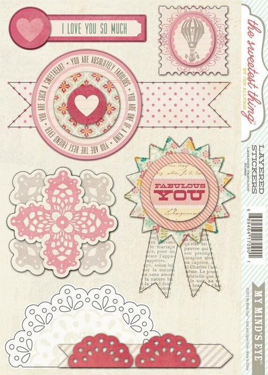 Fabulous Layered Sticker Sold in singles
