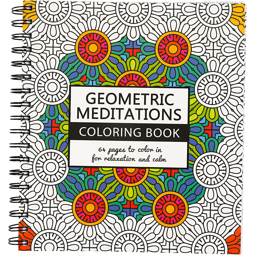 Mindfullness Colouring Book, geometric, size 19,5x23 cm, Number of pages 64, 1 pc