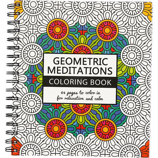 Mindfullness Colouring Book, geometric, size 19,5x23 cm, Number of pages 64, 1 pc
