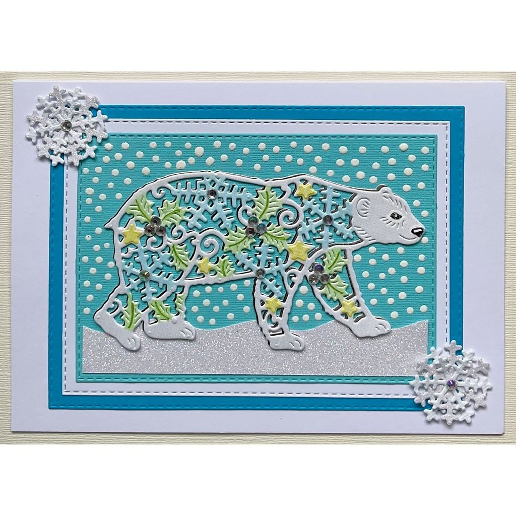 Filigree Polar Bear Sweet Dixie Cutting Die