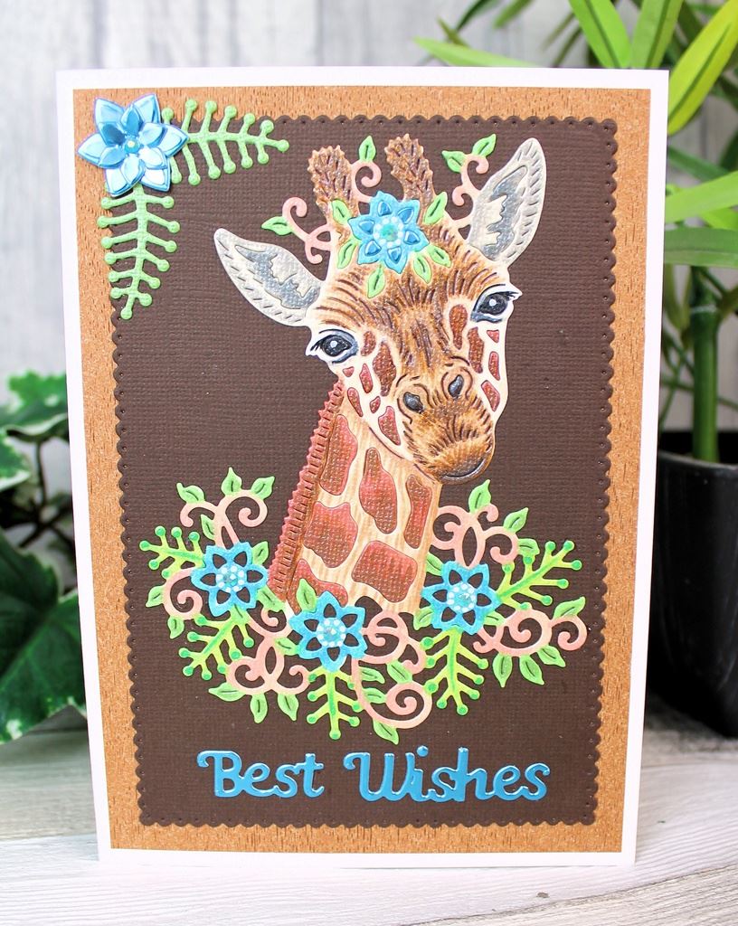 Floral Giraffe- Sweet Dixie Cutting Die