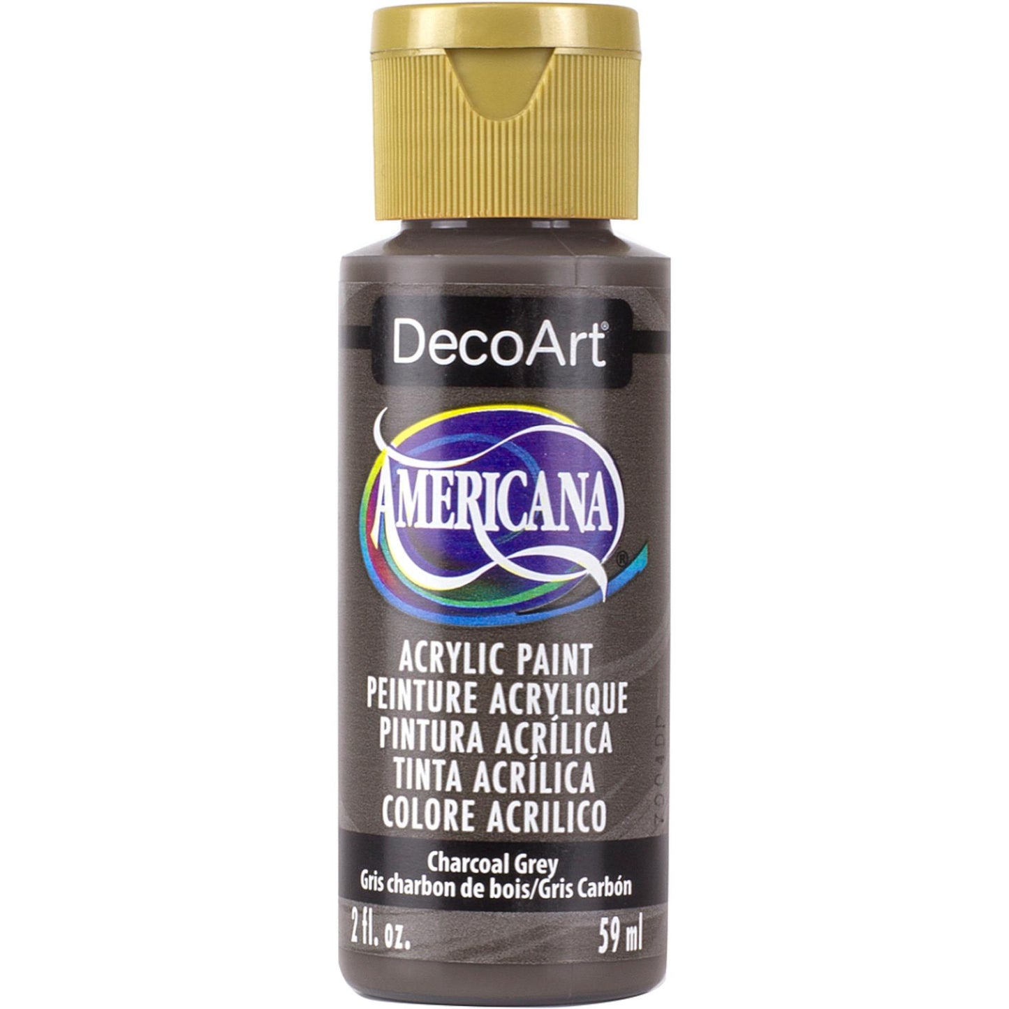 Charcoal Grey Americana Acrylic 2Oz.