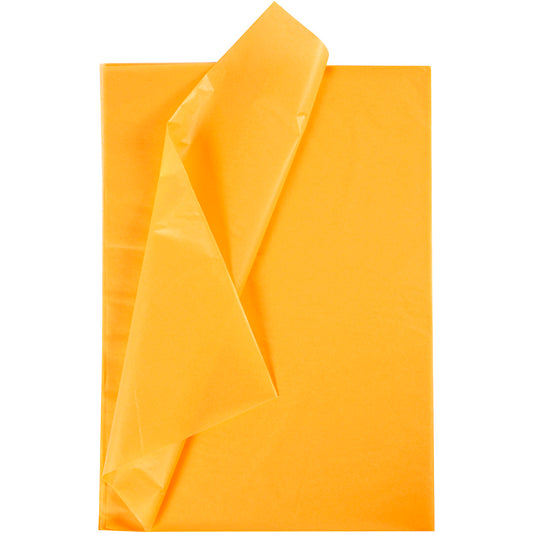 Tissue paper, sheet 50x70 cm, 17 g, yellow, 10 sheet/ 1 pack