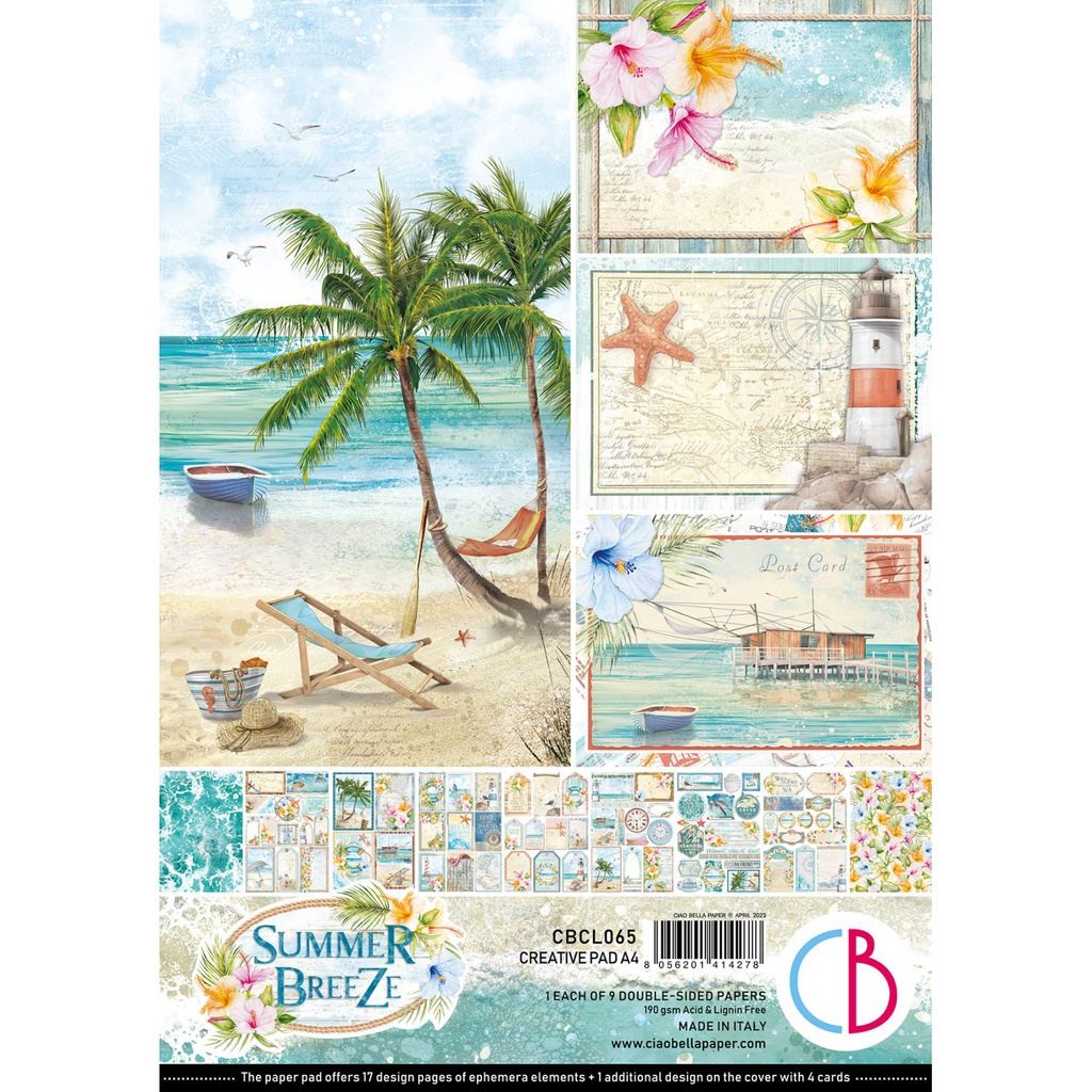 Ciao Bella Summer Breeze A4 Creative pad
