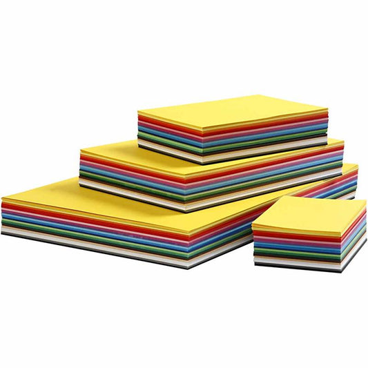 Creative Card, A2,A3,A4,A5,A6, 180 g, assorted colours, 1800 ass sheets/ 1 pack