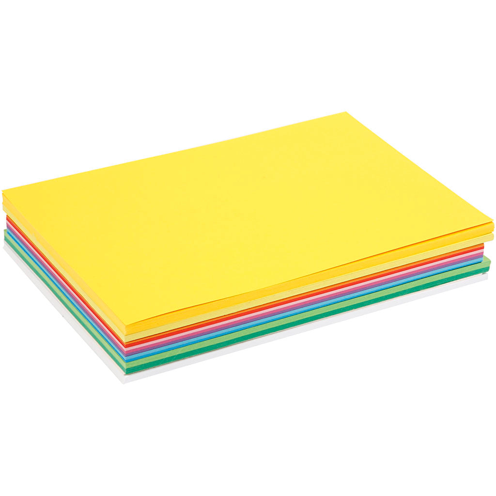 Spring Cardboard, A6, sheet 105x148 mm, 180 g, assorted colours, 120 ass sheets/ 1 pack