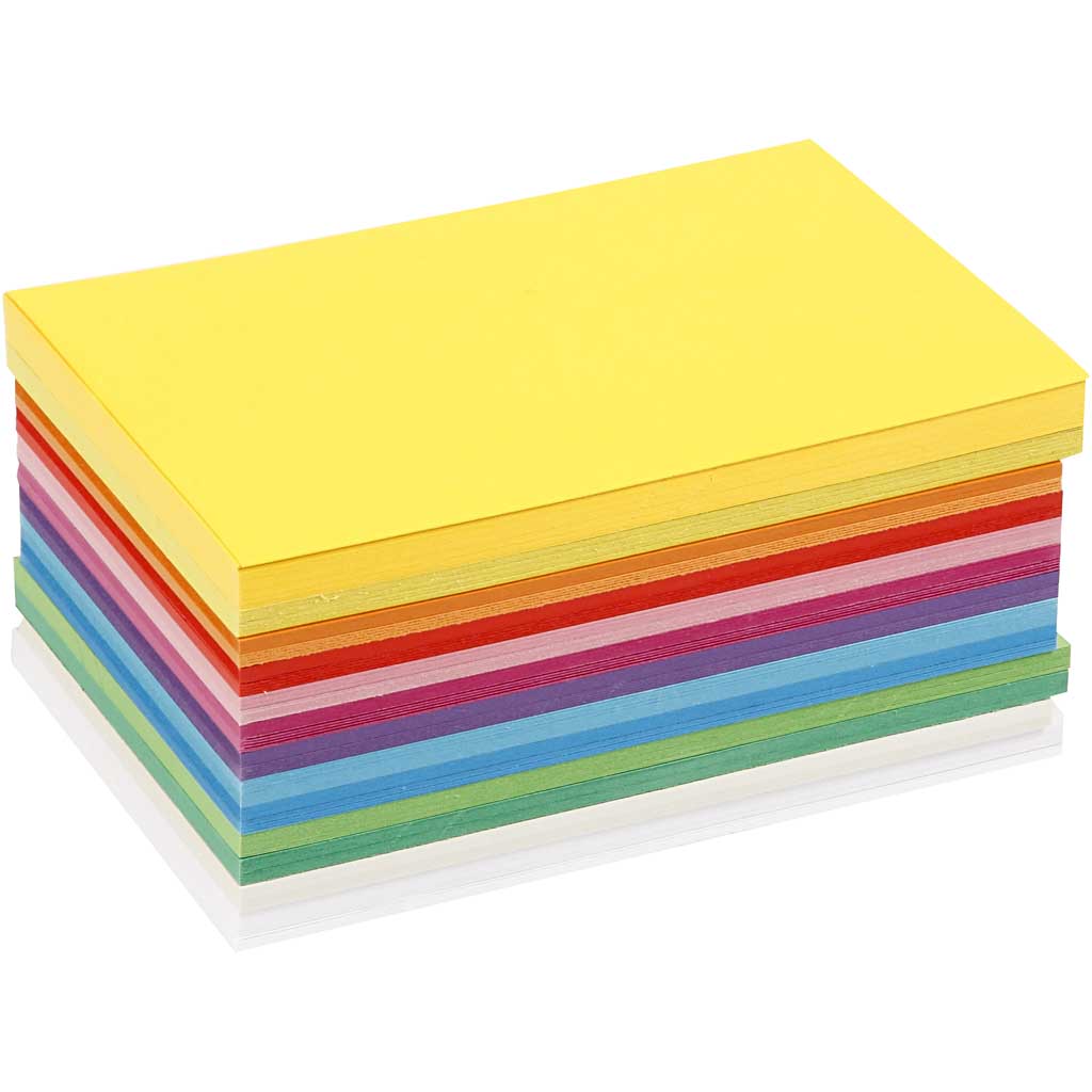 Spring Cardboard, A6, sheet 105x148 mm, 180 g, assorted colours, 120 ass sheets/ 1 pack