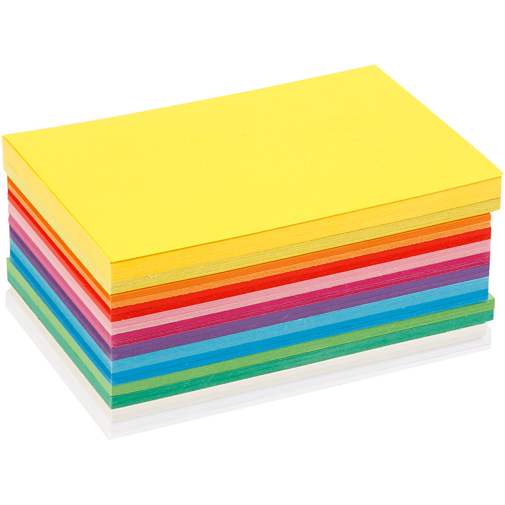 Spring Cardboard, A6, sheet 105x148 mm, 180 g, assorted colours, 120 ass sheets/ 1 pack
