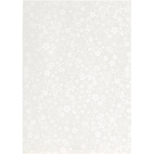 Creativ Glossy paper with a faint silver print pattern A4