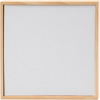 Canvas panel with frame, size 15,8x15,8 cm, 280 g, white, 10 pc/ 1 pack