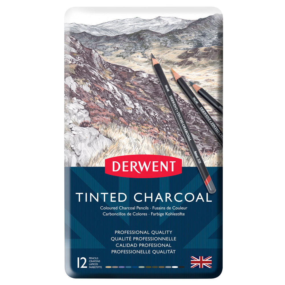 Derwent Tinted Charcoal Pencils Tin